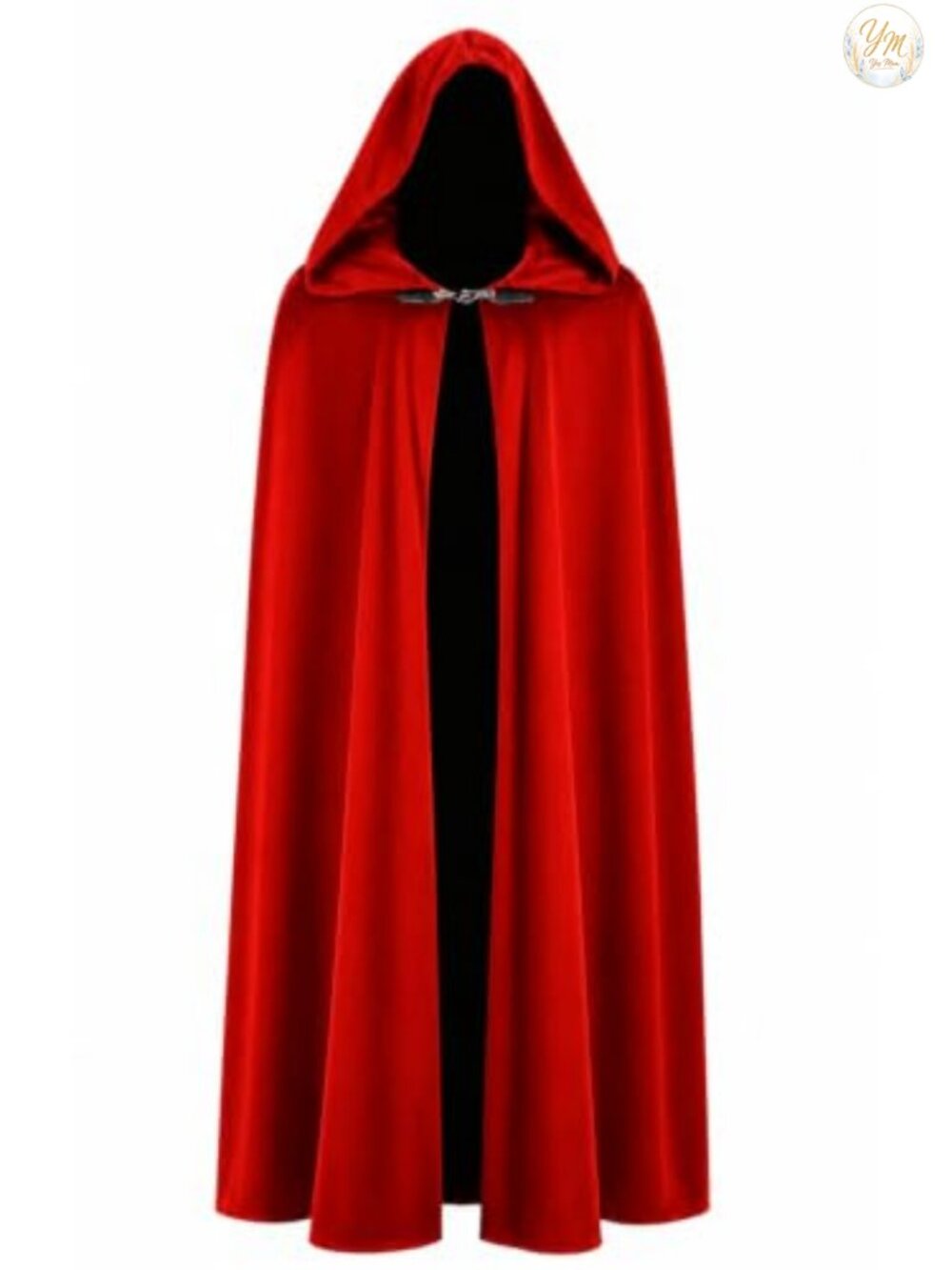 Medieval Hooded Velvet Cloak Renaissance Halloween Cosplay Costume